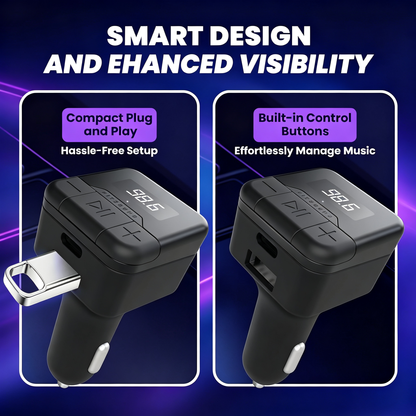 Compact Car Bluetooth FM Transmitter