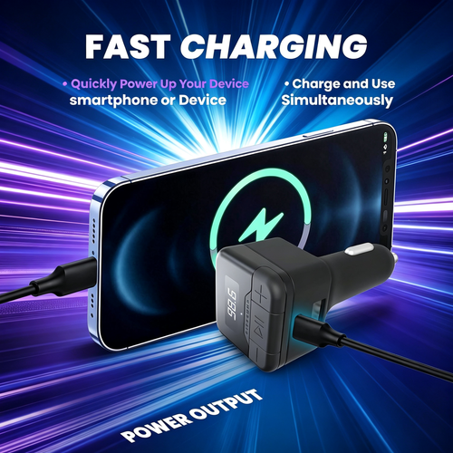 Compact Car Bluetooth FM Transmitter