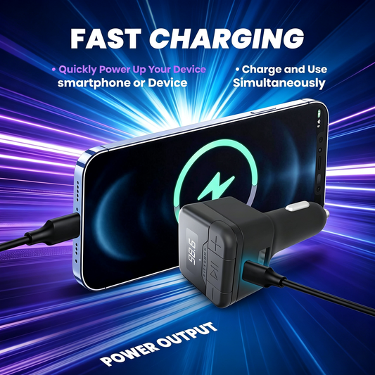 Compact Car Bluetooth FM Transmitter