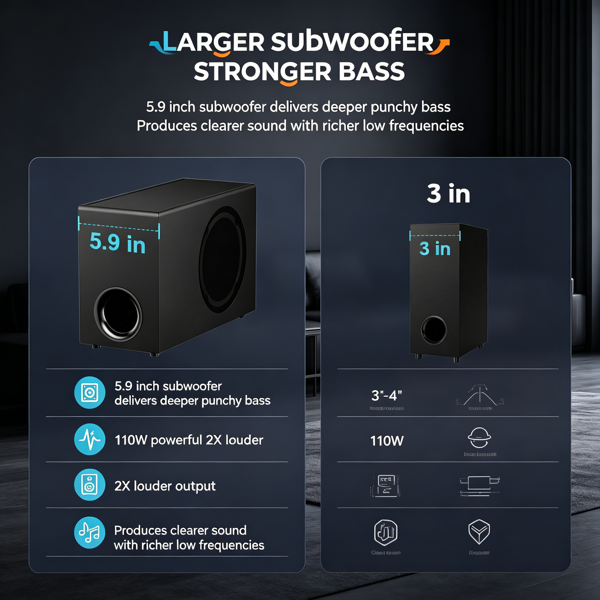 Soundbar with Subwoofer