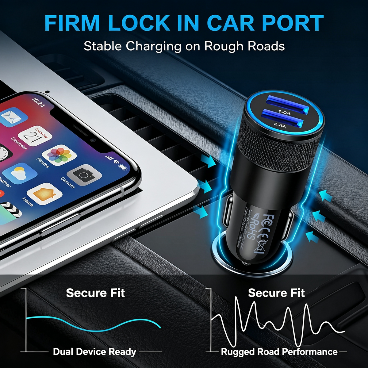 Dual USB Car Charger