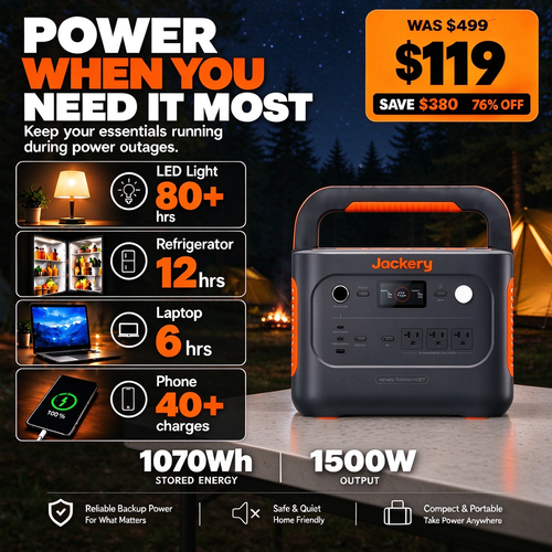 1070Wh Solar Generator Kit + FREE 200W Solar Panel (Limited BOGO)