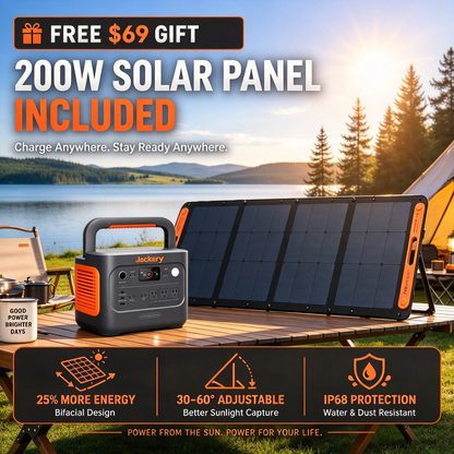 1070Wh Solar Generator Kit + FREE 200W Solar Panel (Limited BOGO)