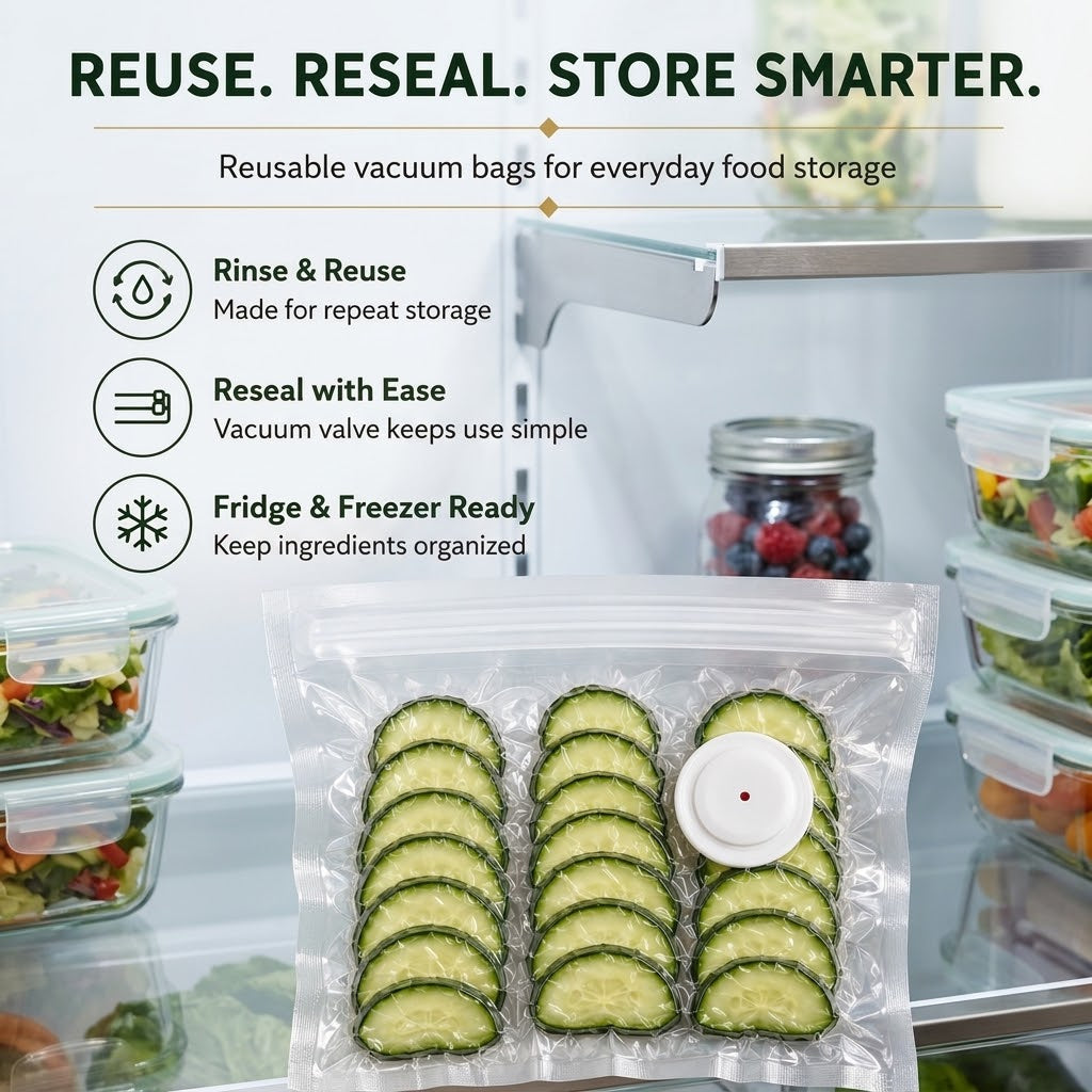 Freshseal™ Portable Vacuum Food Sealer Bundle | Keeps Food Fresh 5x Longer